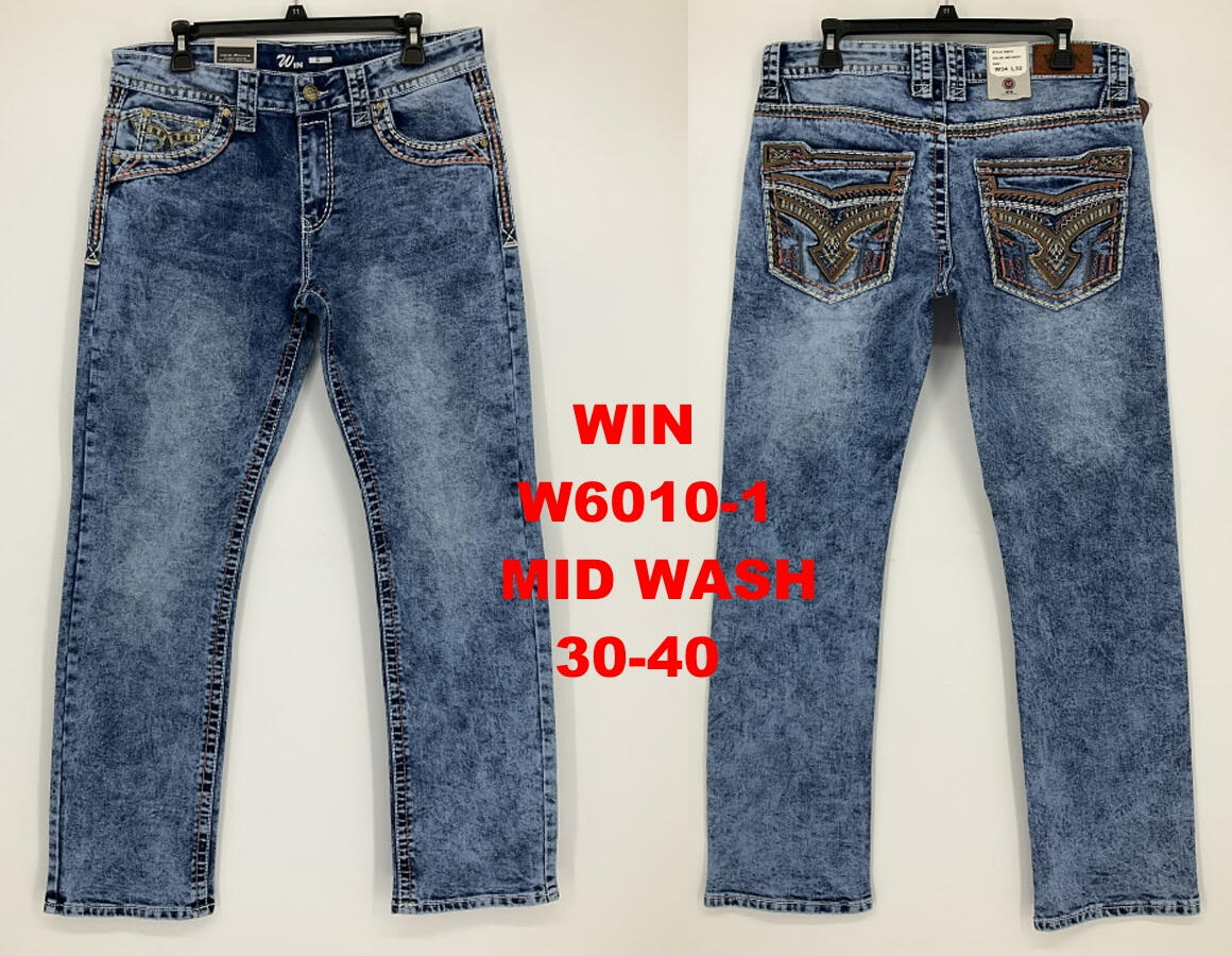 Win Mid Wash Styled Pants